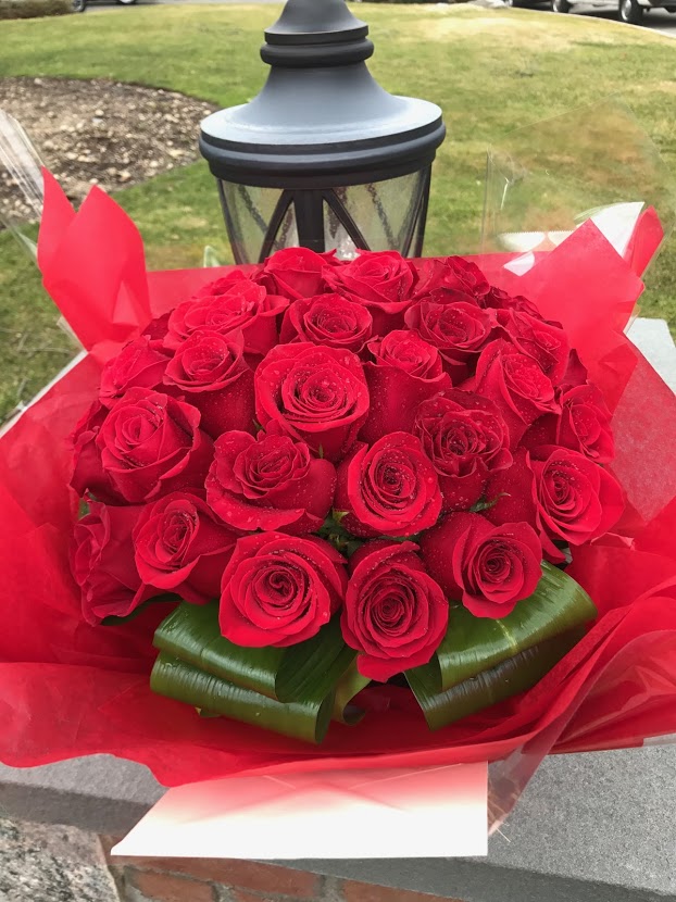 Gathered Red Roses